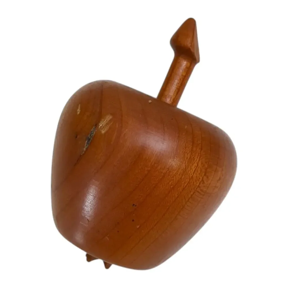 Vtg Lot 7 Retro MCM Wooden Fruit Veggie Hand Carved Mango Apple Banana Kitschy